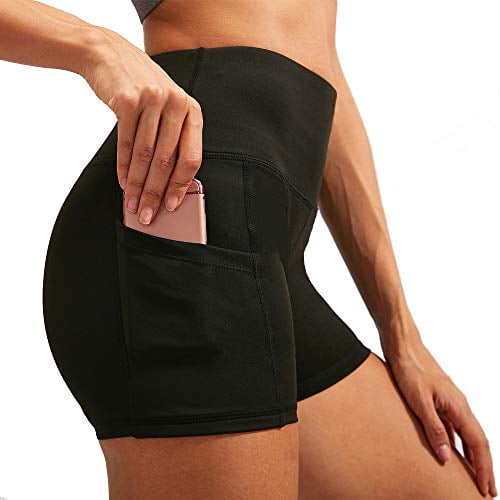 XMLMRY Womens Yoga Shorts Running Workout Bike Hiking Athletic High Waist Shorts with Side Pockets XMLMRY Womens Yoga Shorts Running Workout Bike Hiking Athletic High Waist Shorts with Side Pockets